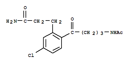 3-{2-[4-(acetylamino)butanoyl]-5-chlorophenyl}propanamide