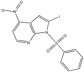 1-(Phenylsulphonyl)-2-iodo-4-nitro-7-azaindole