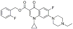 3-Quinolinecarboxylic acid, 1-cyclopropyl-7-(4-ethyl-1-piperazinyl)-6-fluoro-1,4-dihydro-4-oxo-, (2-fluorophenyl)Methyl ester