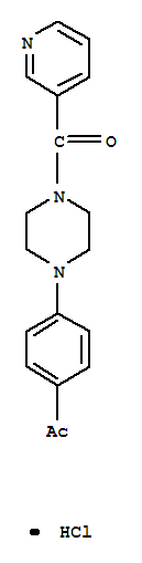 1-{4-[4-(pyridin-3-ylcarbonyl)piperazin-1-yl]phenyl}ethanone hydrochloride