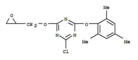 2-CHLORO-4-(OXIRANYLMETHOXY)-6-(2,4,6-TRIMETHYLPHENOXY)- 1,3,5-TRIAZINE