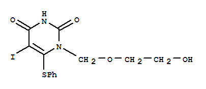 1-((2-Hydroxyethoxy)methyl)-5-iodo-6-(phenylthio)uracil