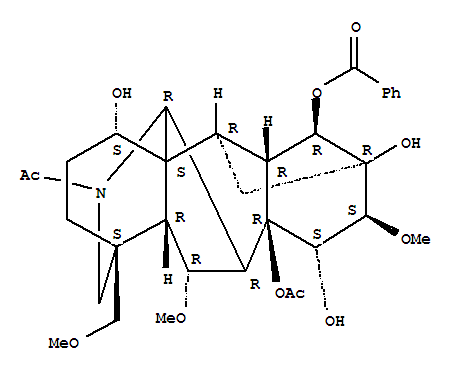 2H-12,3,6a-Ethanylylidene-7,9-methanonaphth[2,3-b]azocine,aconitane-1,8,13,14,15-pentol deriv.
