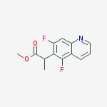 2-(5,7-difluoro-quinolin-6-yl)-propionic acid methyl ester