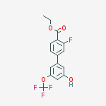 Ethyl 2-fluoro-4-[3-hydroxy-5-(trifluoromethoxy)phenyl]benzoate