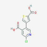 5-(5-carboxythiophen-3-yl)-2-chloropyridine-4-carboxylic Acid