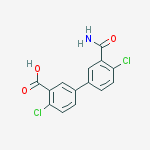 5-(3-carbamoyl-4-chlorophenyl)-2-chlorobenzoic Acid