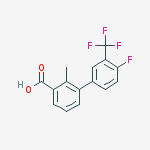 3-[4-fluoro-3-(trifluoromethyl)phenyl]-2-methylbenzoic Acid