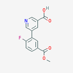 5-(2-fluoro-5-methoxycarbonylphenyl)pyridine-3-carboxylic Acid