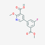 5-(3-fluoro-5-methoxycarbonylphenyl)-2-methoxypyridine-3-carboxylic Acid