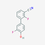 2-fluoro-3-(3-fluoro-4-hydroxyphenyl)benzonitrile