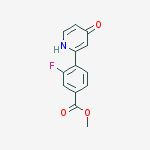 2-(2-FLUORO-4-METHOXYCARBONYLPHENYL)-4-HYDROXYPYRIDINE