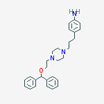 Benzenamine, 4-[3-[4-[2-(diphenylmethoxy)ethyl]-1-piperazinyl]propyl]-