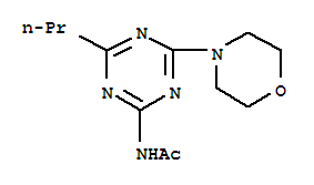N-(4-morpholin-4-yl-6-propyl-1,3,5-triazin-2-yl)acetamide