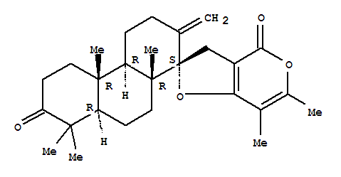 24-Nor-13,17-secochola-13(18),16,20(22)-triene-16-carboxylicacid, 14,17-epoxy-22-hydroxy-4,4,8-trimethyl-3-oxo-, d-lactone, (5a)-