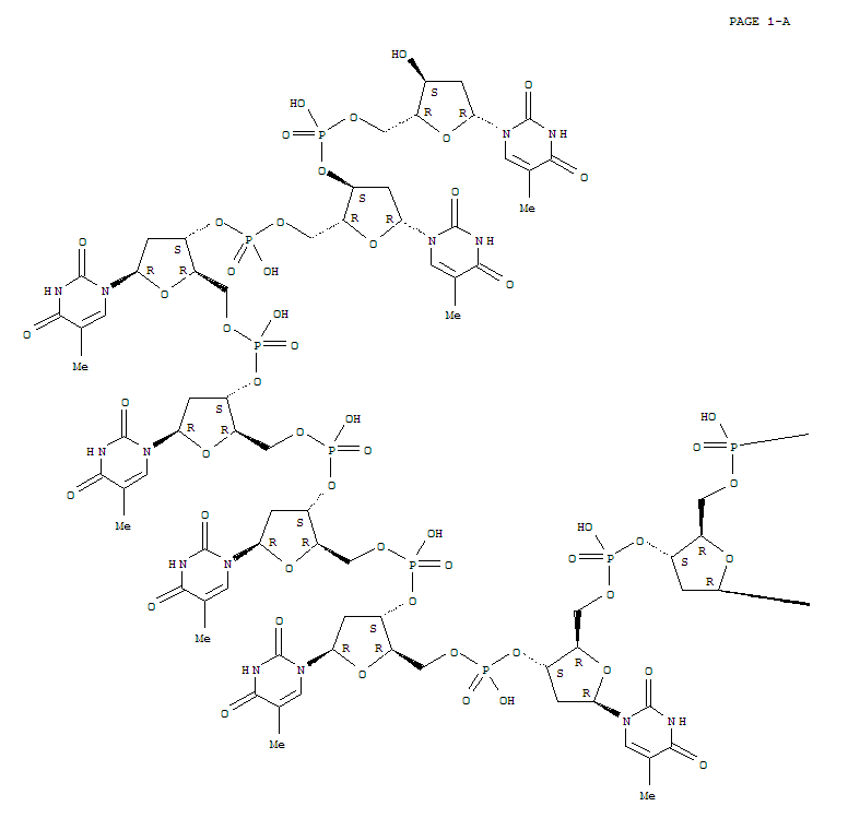 5'-Thymidylic acid, thymidylyl-(5'.3')-thymidylyl-(5'.3')-thymidylyl-(5'.3')-thymidylyl-(5'.3')-thymidylyl-(5'.3')-thymidylyl-(5'.3')-thymidylyl-(5'.3')-thymidylyl-(5'.3')-thymidylyl-(5'.3')-thymidylyl-(5'.3')-