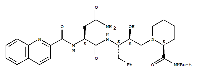 N~1~-{(2S,3S)-4-[(2S)-2-(tert-butylcarbamoyl)piperidin-1-yl]-3-hydroxy-1-phenylbutan-2-yl}-N~2~-(quinolin-2-ylcarbonyl)-L-aspartamide