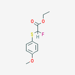 Acetic acid, fluoro[(4-methoxyphenyl)thio]-, ethyl ester