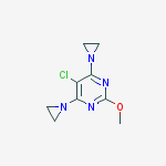 4,6-bis(aziridin-1-yl)-5-chloro-2-methoxypyrimidine
