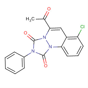 1H-[1,2,4]Triazolo[1,2-a]cinnoline-1,3(2H)-dione,5-acetyl-7-chloro-2-phenyl-