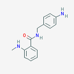 N-[(4-aminophenyl)methyl]-2-(methylamino)benzamide