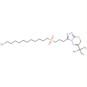 7H-1,2,4-Triazolo[3,4-b][1,3,4]thiadiazine,6-(1,1-dimethylethyl)-3-[3-(dodecylsulfonyl)propyl]-