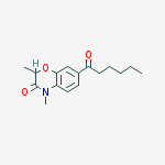 7-hexanoyl-2,4-dimethyl-1,4-benzoxazin-3-one