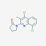 1-(4,8-dichloro-3-methyl-2-quinolinyl)-2-Pyrrolidinone