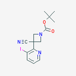 tert-butyl 3-cyano-3-(3-iodopyridin-2-yl)azetidine-1-carboxylate