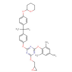 1,3,5-Triazine,2-[4-[1-methyl-1-[4-[(tetrahydro-2H-pyran-2-yl)oxy]phenyl]ethyl]phenoxy]-4-(oxiranylmethoxy)-6-(2,4,6-trimethylphenoxy)-