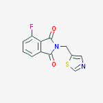 4-fluoro-2-(1,3-thiazol-5-ylmethyl)isoindole-1,3-dione