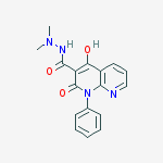 2-hydroxy-N',N'-dimethyl-4-oxo-1-phenyl-1,4-dihydro-1,8-naphthyridine-3-carbohydrazide