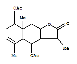Naphtho[2,3-b]furan-2(3H)-one,4,8-bis(acetyloxy)-3a,4,4a,7,8,8a,9,9a-octahydro-3,5,8a-trimethyl-