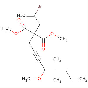Propanedioic acid,(2-bromo-2-propenyl)(4-methoxy-5,5-dimethyl-7-octen-2-ynyl)-, dimethylester