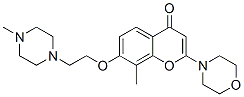 8-methyl-7-(2-(4-methyl-1-piperazinyl)ethoxy)-2-(4-morpholinyl)-4H-1-benzopyran-4-one