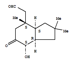 1H-Indene-4-acetaldehyde,octahydro-7-hydroxy-2,2,4-trimethyl-6-oxo-, [3aS-(3aa,4a,7a,7aa)]-