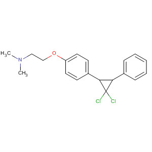 Ethanamine,2-[4-(2,2-dichloro-3-phenylcyclopropyl)phenoxy]-N,N-dimethyl-, cis-