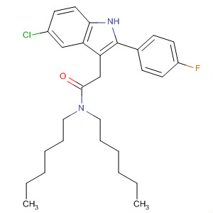 1H-Indole-3-acetamide, 5-chloro-2-(4-fluorophenyl)-N,N-dihexyl-