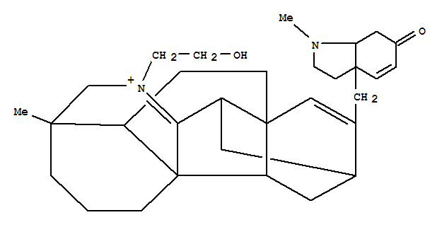 6,21-Secohetisanium,15,16,20,21-tetradehydro-16,17-dihydro-17-(1,2,3,6,7,7a-hexahydro-1-methyl-6-oxo-3aH-indol-3a-yl)-21-(2-hydroxyethyl)-4-methyl-,[17(3aS,7aR)]-