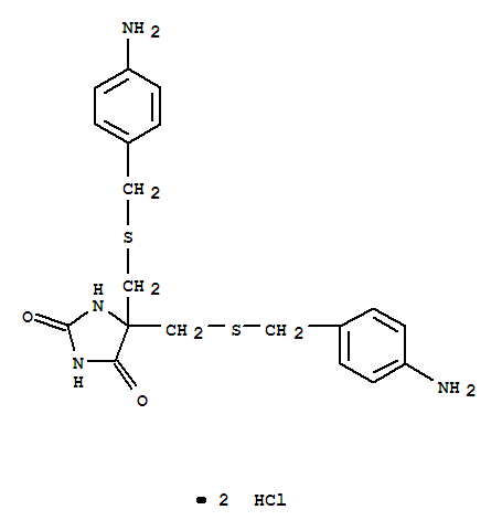 2,4-imidazolidinedione, 5,5-bis[[[(4-aminophenyl)methyl]thio]methyl]-