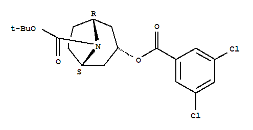 8-Azabicyclo[3.2.1]octane-8-carboxylicacid, 3-[(3,5-dichlorobenzoyl)oxy]-, 1,1-dimethylethyl ester, endo-