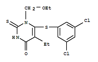 4(1H)-pyrimidinone, 6-[(3,5-dichlorophenyl)thio]-1-(ethoxymethyl)-5-ethyl-2,3-dihydro-2-thioxo-