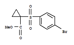 Cyclopropanecarboxylic acid, 1-((4-bromophenyl)sulfonyl)-, methyl ester