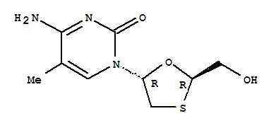 4-amino-1-[(2R,5S)-2-(hydroxymethyl)-1,3-oxathiolan-5-yl]-5-methylpyrimidin-2(1H)-one