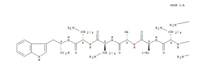 L-Tryptophan,N-[N2-[N2-[N-[N-[N2-[N2-(N-L-lysyl-L-tryptophyl)-L-lysyl]-L-lysyl]-L-leucyl]-L-alanyl]-L-lysyl]-L-lysyl]-