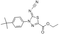 ETHYL 4-(4-TERT-BUTYLPHENYL)-5-CYANAMIDE-4,5-DIHYDRO-1,3,4-THIADIAZOLE-2-CARBOXYLATE