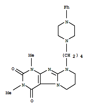 Pyrimido(2,1-f)purine-2,4(1H,3H)-dione, 6,7,8,9-tetrahydro-1,3-dimethyl-9-(4-(4-phenyl-1-piperazinyl)butyl)-