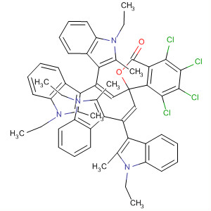 1(3H)-Isobenzofuranone,3,3-bis[2,2-bis(1-ethyl-2-methyl-1H-indol-3-yl)ethenyl]-4,5,6,7-tetrachloro-