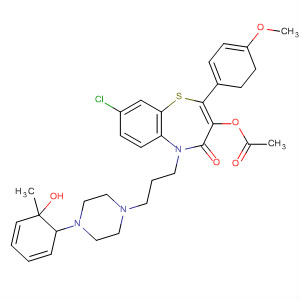 1,5-Benzothiazepin-4(5H)-one,3-(acetyloxy)-8-chloro-2,3-dihydro-2-(4-methoxyphenyl)-5-[3-[4-(2-methoxyphenyl)-1-piperazinyl]propyl]-, (2R,3R)-