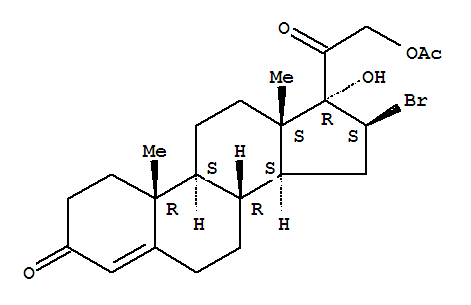[2-[(8R,9S,10R,13S,14S,16S,17R)-16-bromo-17-hydroxy-10,13-dimethyl-3-o xo-2,6,7,8,9,11,12,14,15,16-decahydro-1H-cyclopenta[a]phenanthren-17-y l]-2-oxo-ethyl] acetate